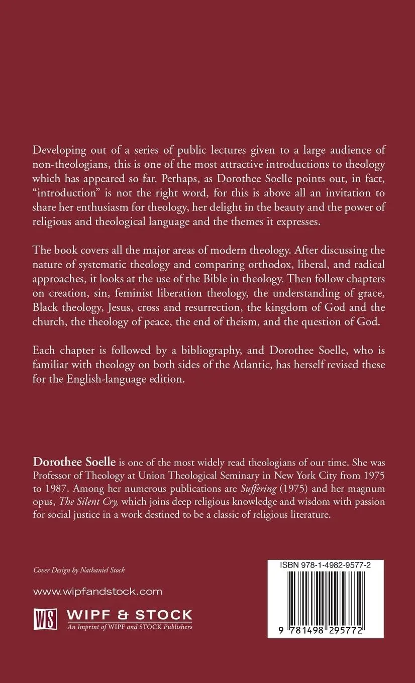 Rückseite: 9781498295772 | Thinking about God | Dorothee Soelle | Buch | Gebunden | Englisch