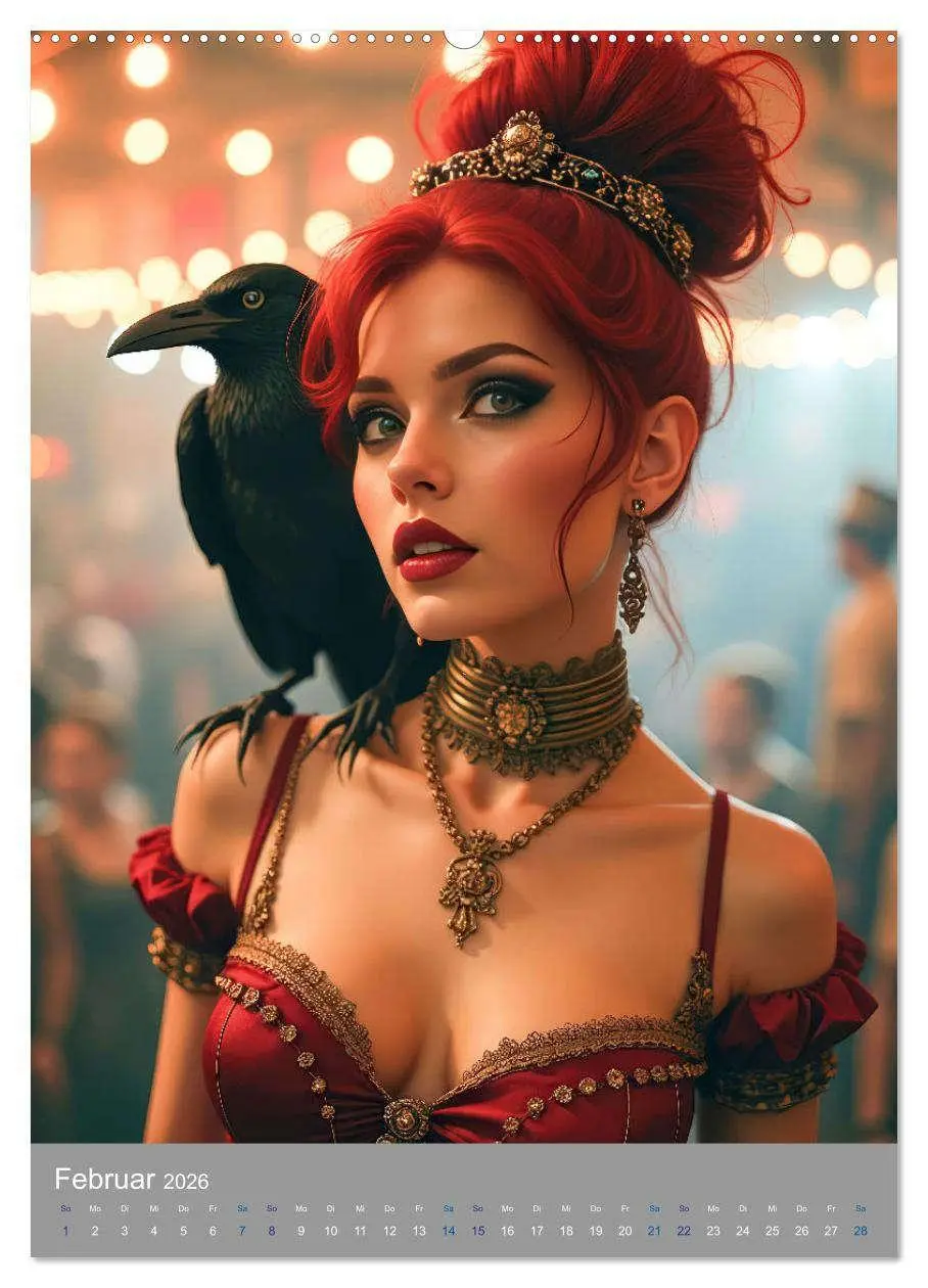 Bild: 9783457265772 | Steampunk Zirkus-Diven (hochwertiger Premium Wandkalender 2026 DIN...