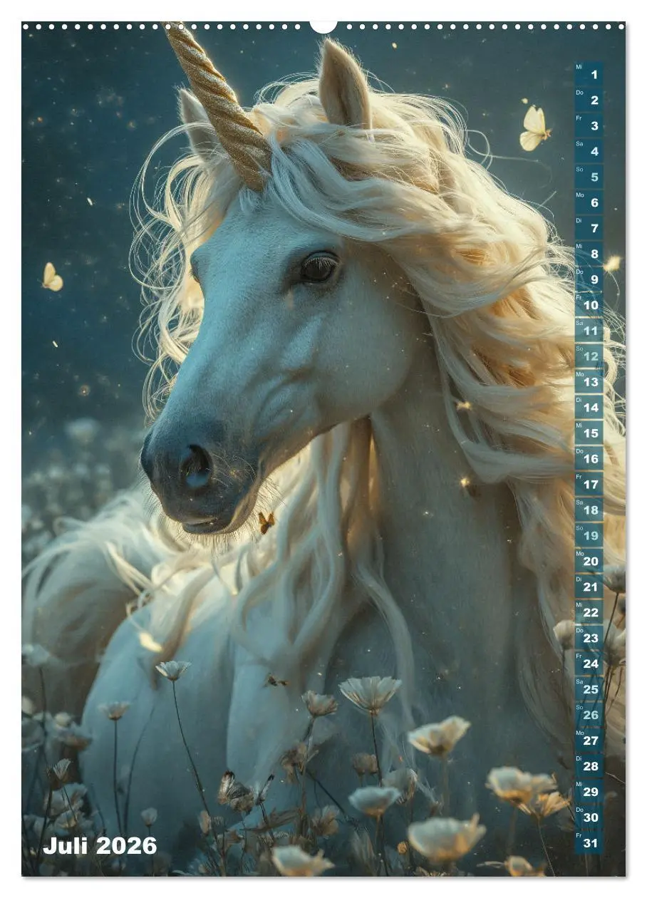 Bild: 9783516285772 | Märchenhafte Einhornreise - Ein Jahr voller Magie (hochwertiger...