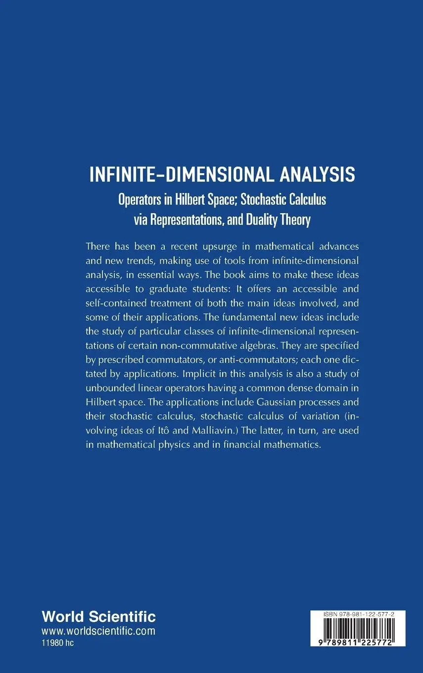 Rückseite: 9789811225772 | INFINITE-DIMENSIONAL ANALYSIS | Palle Jorgensen &amp; James Tian | Buch