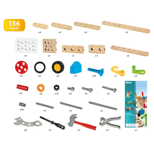Bild: 7312350345872 | BRIO Builder 34587 Box 136 tlg. - Das kreative...