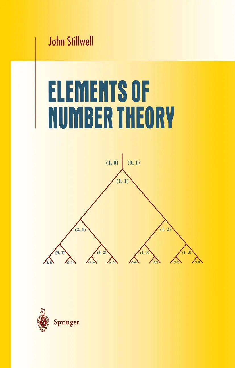 Cover: 9780387955872 | Elements of Number Theory | John Stillwell | Buch | xii | Englisch Cover: 9780387955872 | Elements of Number Theory | John Stillwell | Buch | xii | Englisch