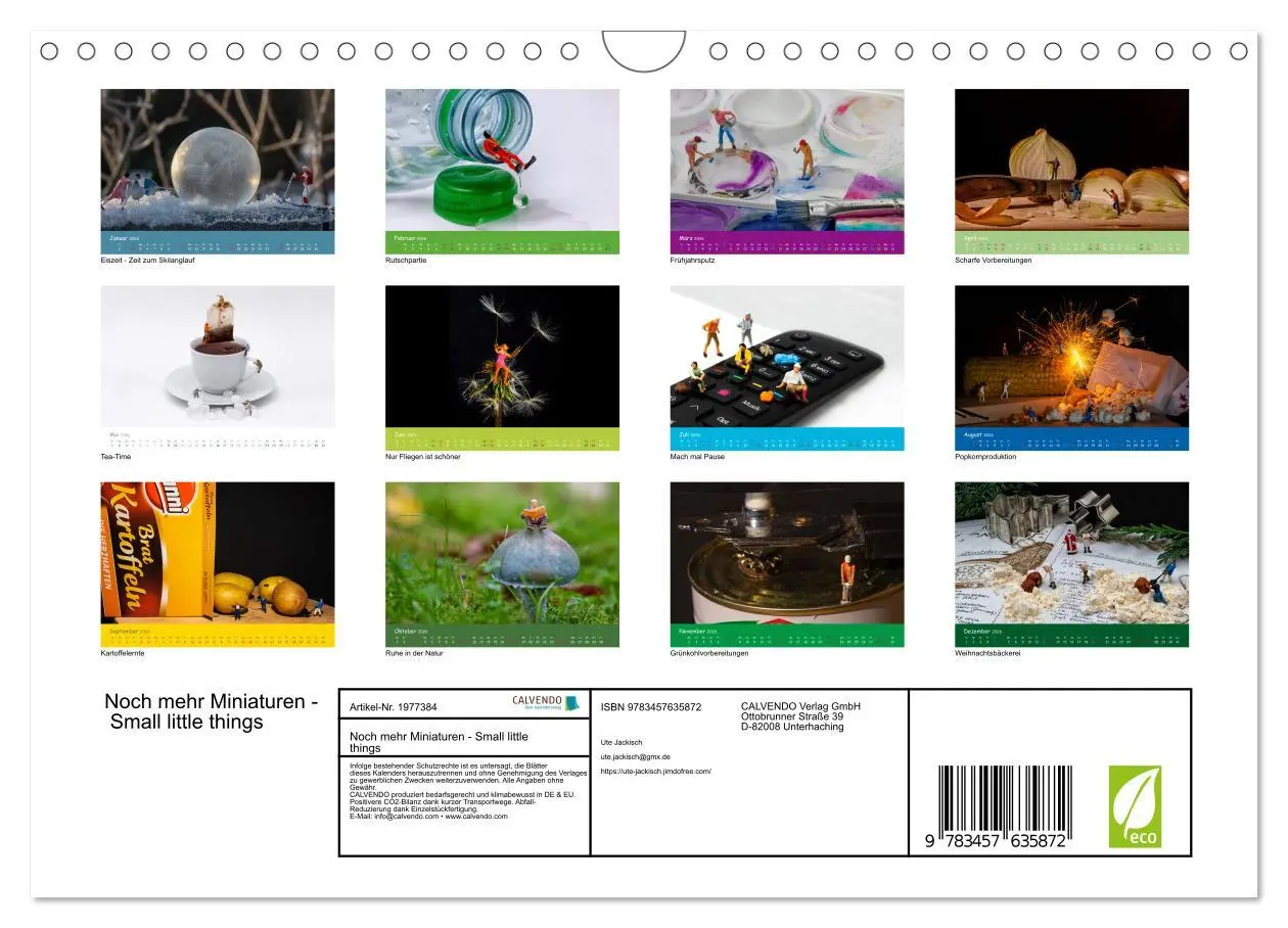 Bild: 9783457635872 | Noch mehr Miniaturen - Small little things (Wandkalender 2026 DIN...