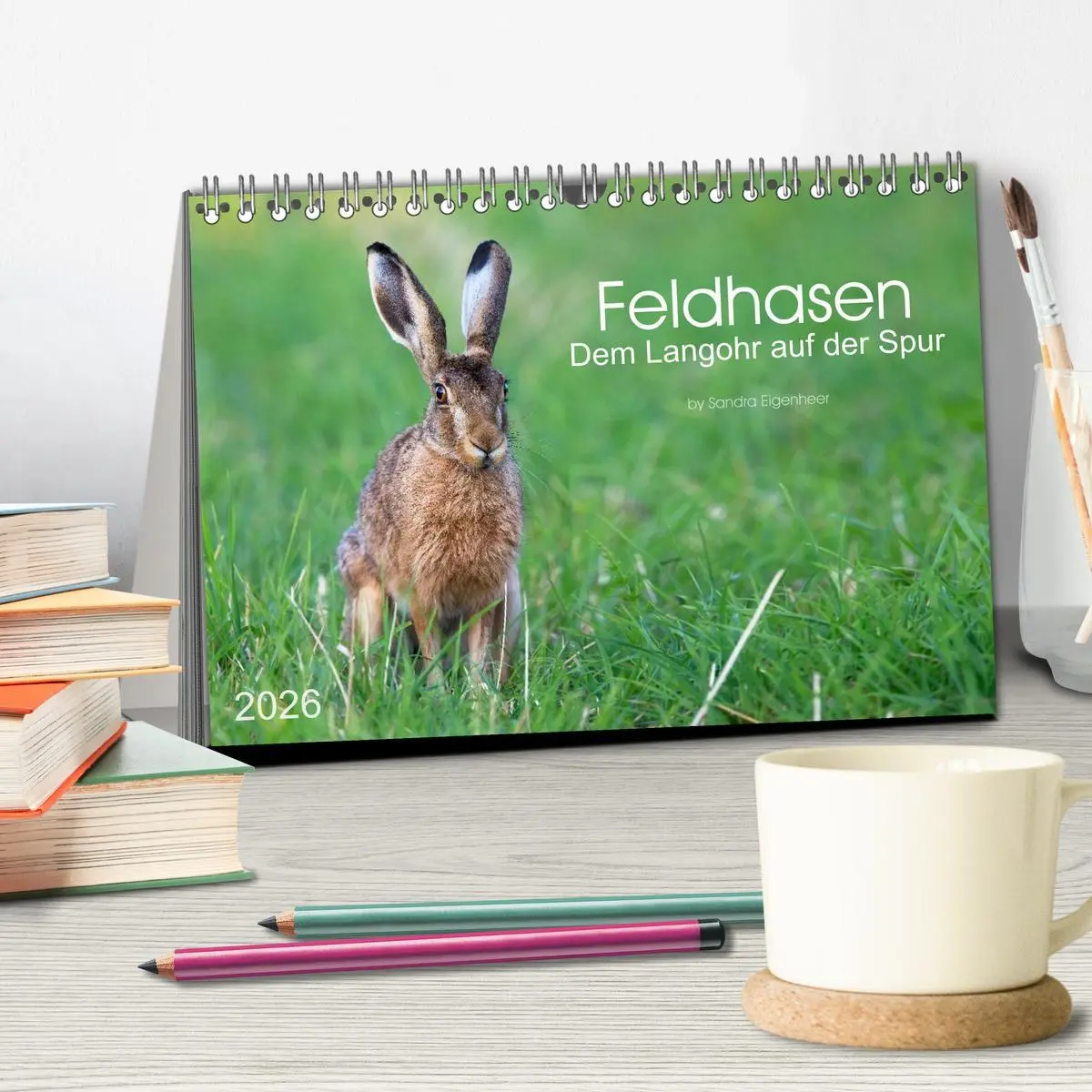 Bild: 9783516035872 | Feldhasen - dem Langohr auf der Spur (Tischkalender 2026 DIN A5...