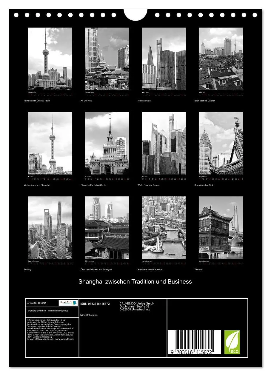 Bild: 9783516415872 | Shanghai zwischen Tradition und Business (Wandkalender 2026 DIN A4...