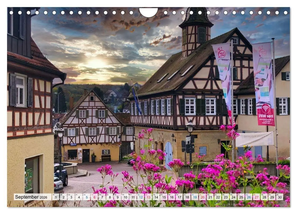 Bild: 9783516725872 | Rund um Tübingen und Schönbuch (Wandkalender 2026 DIN A4 quer),...