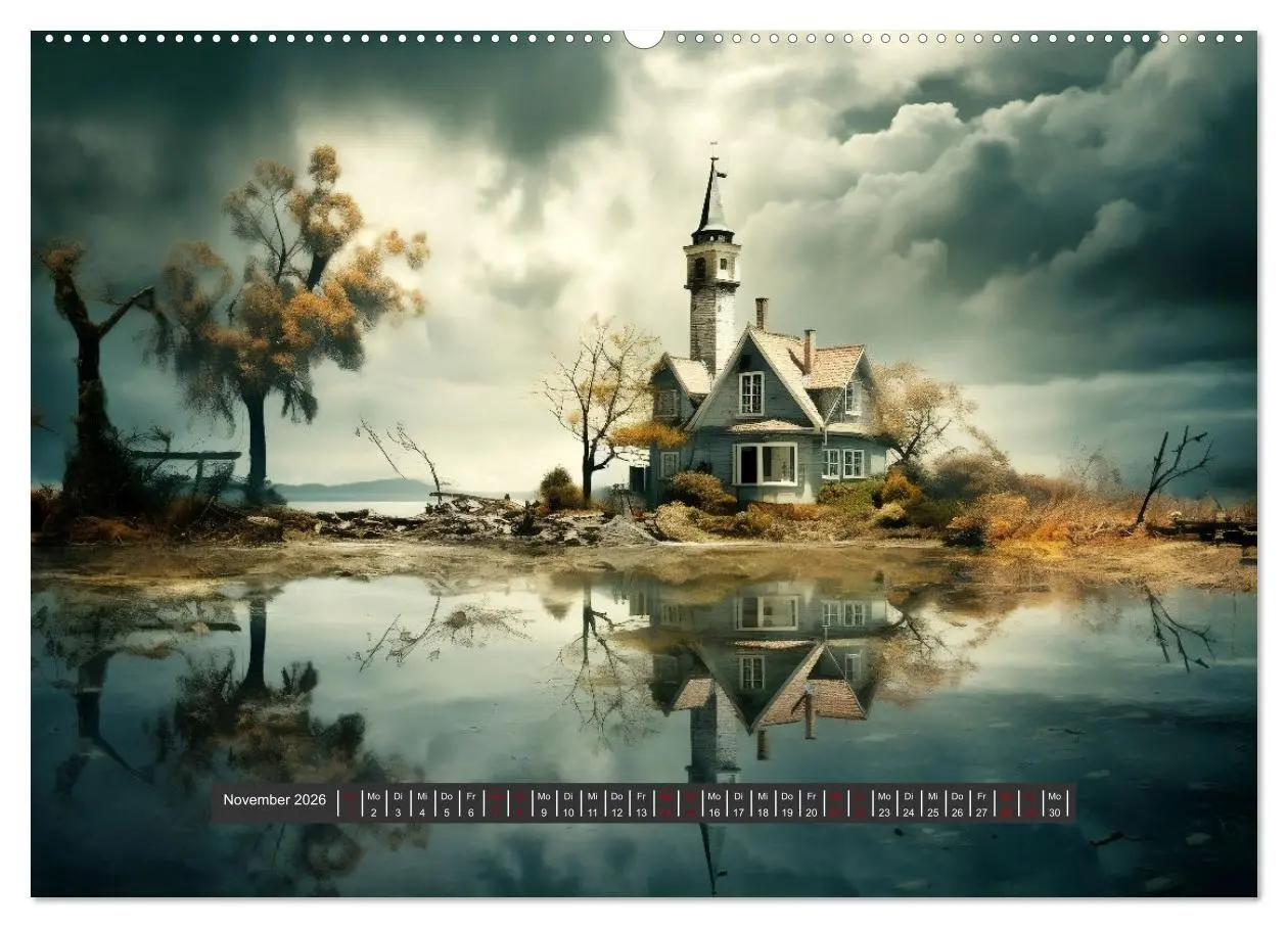 Bild: 9783457485972 | Unheimliche Behausungen (hochwertiger Premium Wandkalender 2026 DIN...
