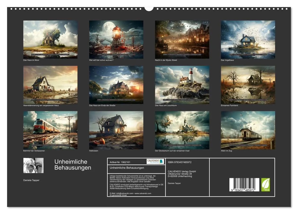 Bild: 9783457485972 | Unheimliche Behausungen (hochwertiger Premium Wandkalender 2026 DIN...