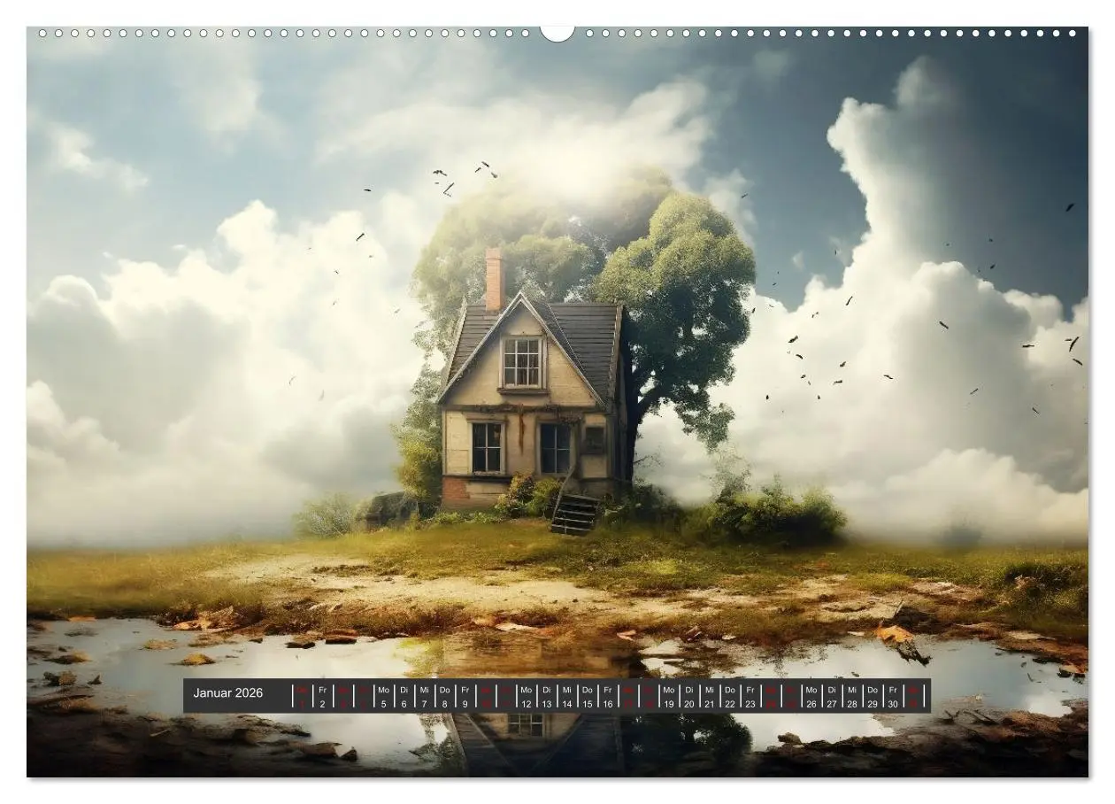 Bild: 9783457485972 | Unheimliche Behausungen (hochwertiger Premium Wandkalender 2026 DIN...