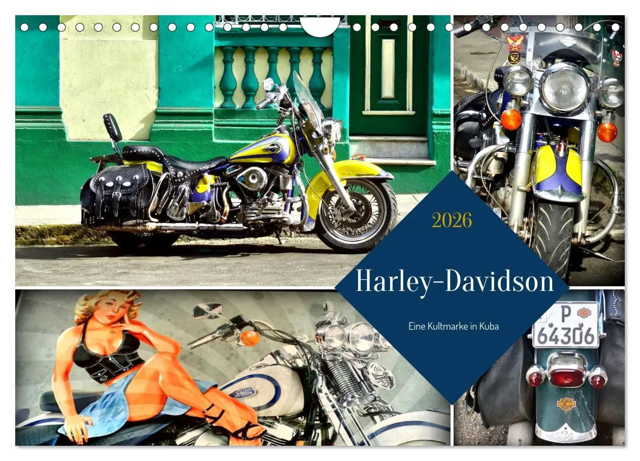 Cover: 9783457555972 | Harley-Davidson - Eine Kultmarke in Kuba (Wandkalender 2026 DIN A4...
