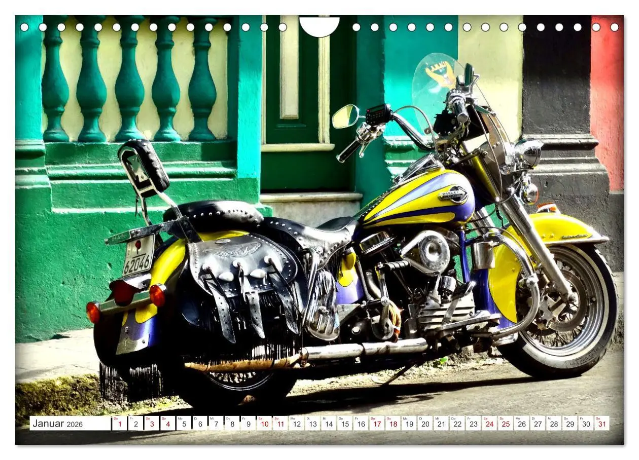 Bild: 9783457555972 | Harley-Davidson - Eine Kultmarke in Kuba (Wandkalender 2026 DIN A4...