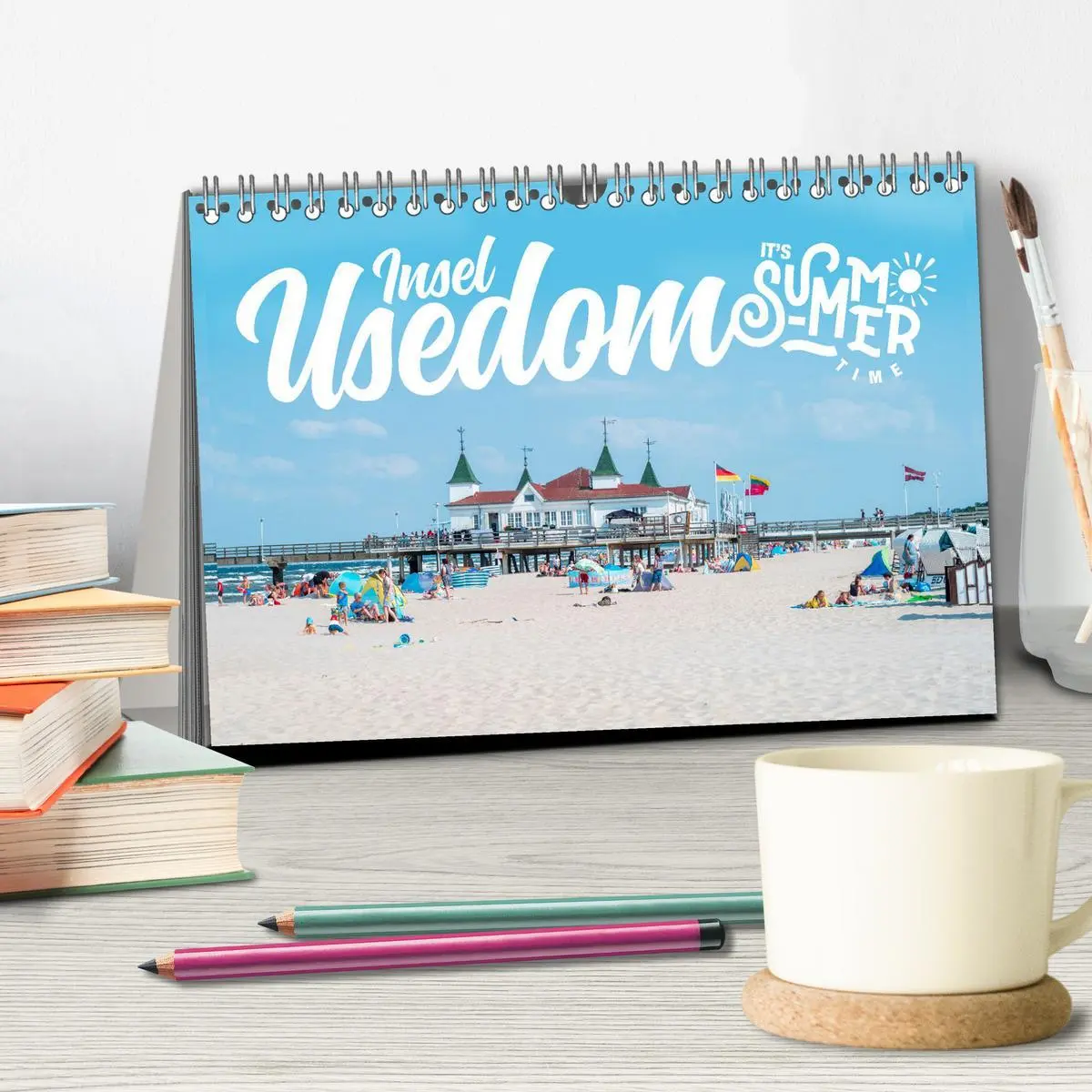 Bild: 9783457625972 | Insel Usedom - It's Summer Time (Tischkalender 2026 DIN A5 quer),...