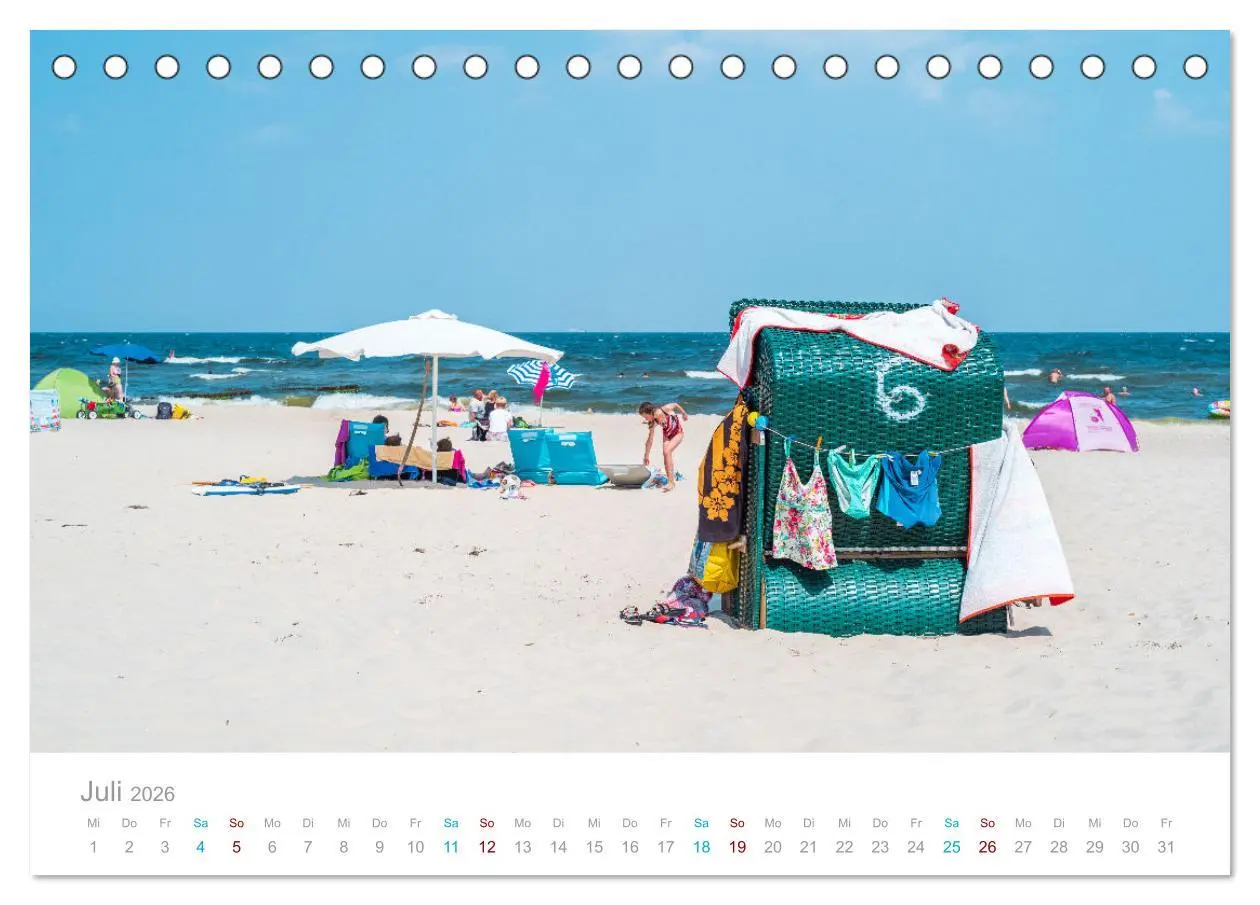 Bild: 9783457625972 | Insel Usedom - It's Summer Time (Tischkalender 2026 DIN A5 quer),...