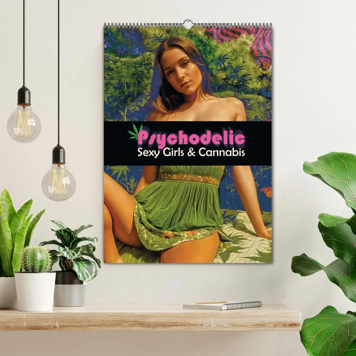 Bild: 9783516265972 | Psychodelic -Sexy Girls &amp; Cannabis (Wandkalender 2026 DIN A2 hoch),...