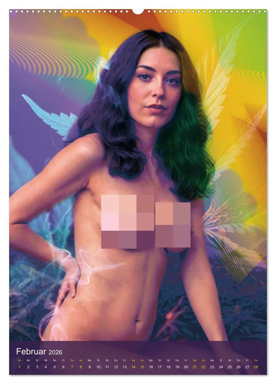 Bild: 9783516265972 | Psychodelic -Sexy Girls &amp; Cannabis (Wandkalender 2026 DIN A2 hoch),...