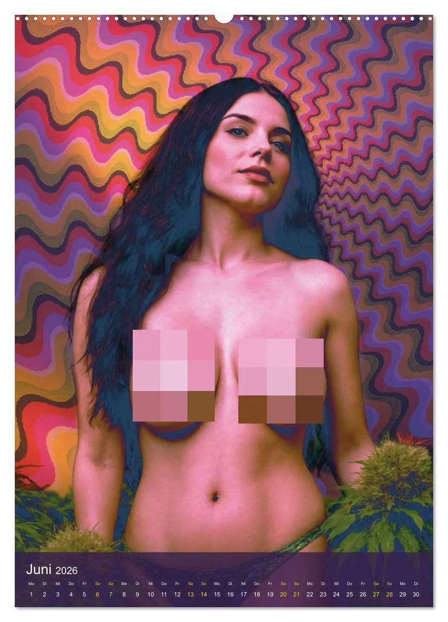 Bild: 9783516265972 | Psychodelic -Sexy Girls &amp; Cannabis (Wandkalender 2026 DIN A2 hoch),...
