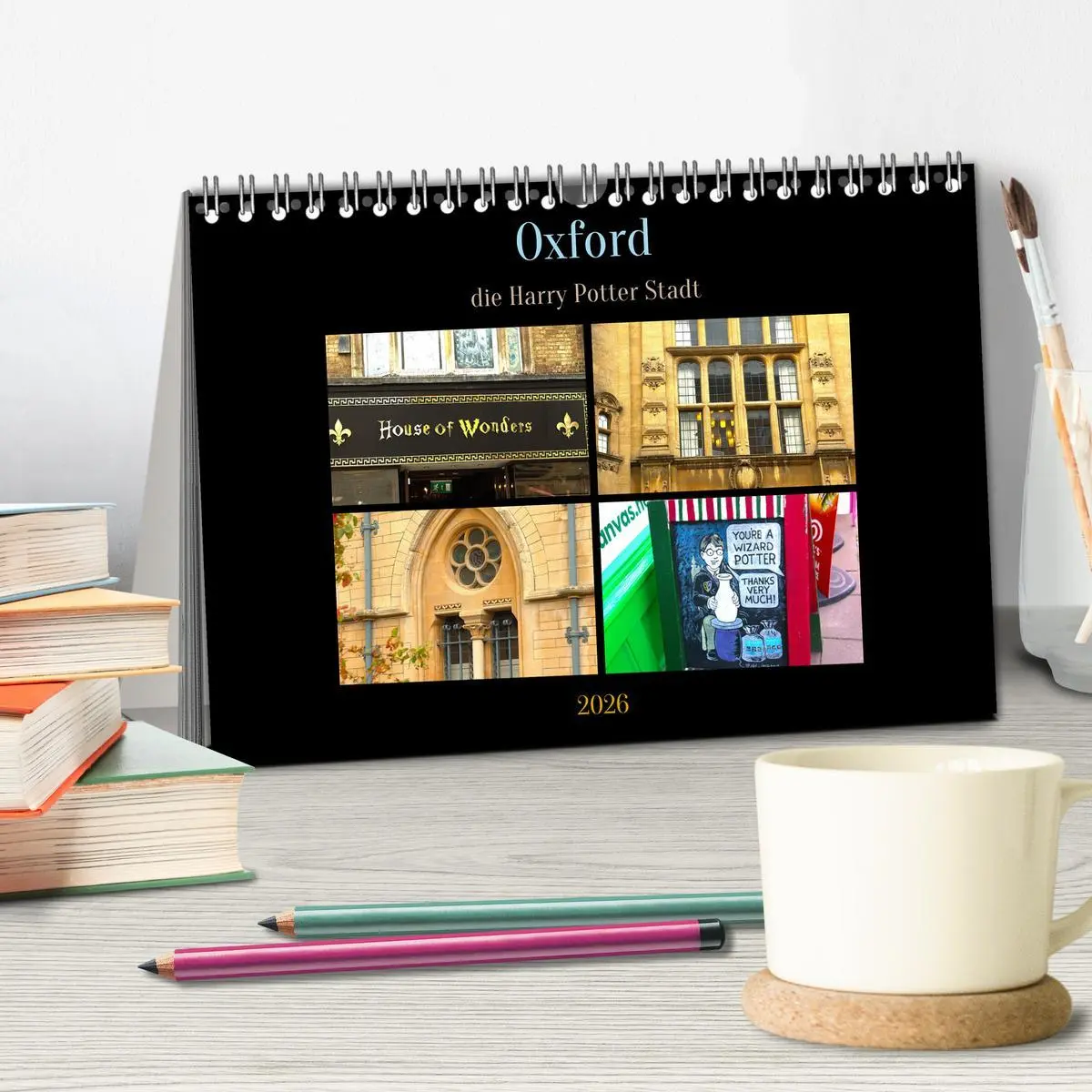 Bild: 9783516645972 | Oxford - die Harry Potter Stadt (Tischkalender 2026 DIN A5 quer),...