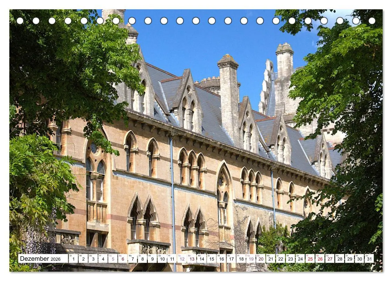 Bild: 9783516645972 | Oxford - die Harry Potter Stadt (Tischkalender 2026 DIN A5 quer),...