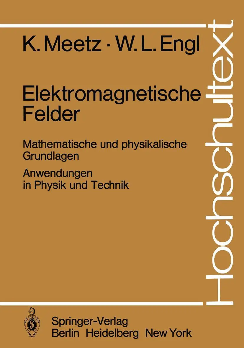 Cover: 9783540095972 | Elektromagnetische Felder | W. L. Engl (u. a.) | Taschenbuch | xiv