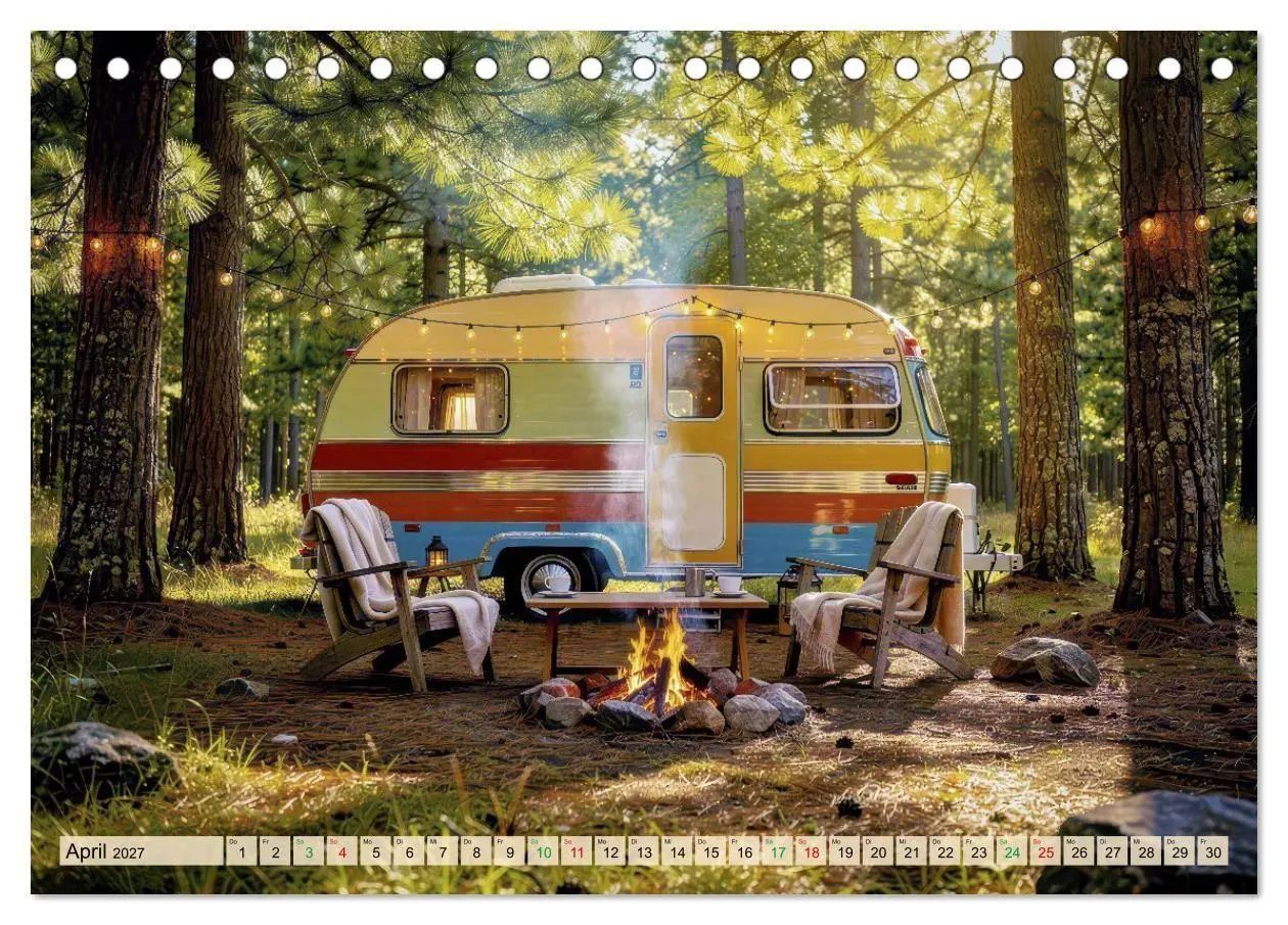 Bild: 9783569975972 | Wohnwagen-Freiheit (Tischkalender 2027 DIN A5 quer), CALVENDO...
