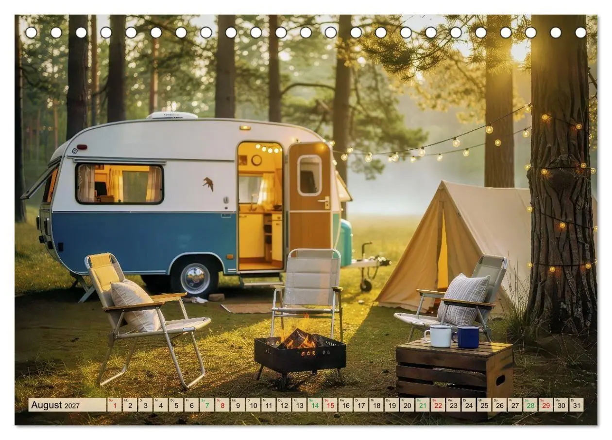 Bild: 9783569975972 | Wohnwagen-Freiheit (Tischkalender 2027 DIN A5 quer), CALVENDO...