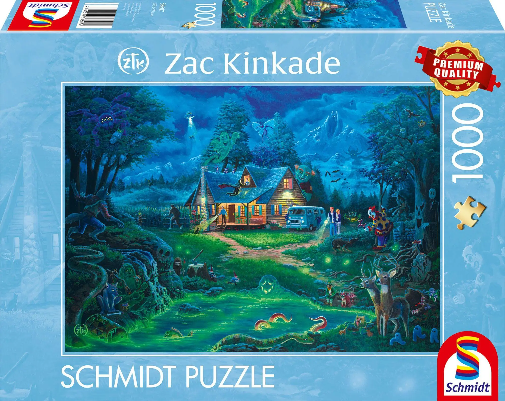 Cover: 4001504586072 | Das Spukhaus | Puzzle Zac Kinkade 1000 Teile | Spiel | 58607 | Deutsch