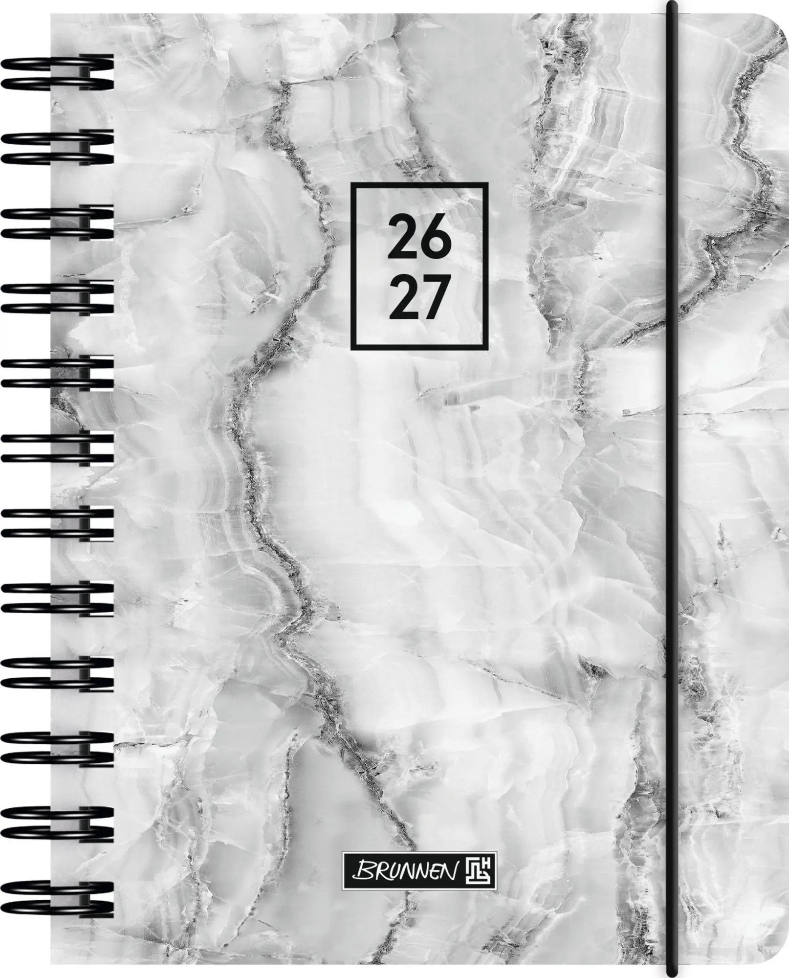 Cover: 4061947156072 | Schülerkalender 2026/2027 "Grey Marble" A6, Kunststoff | Buch | 352 S.