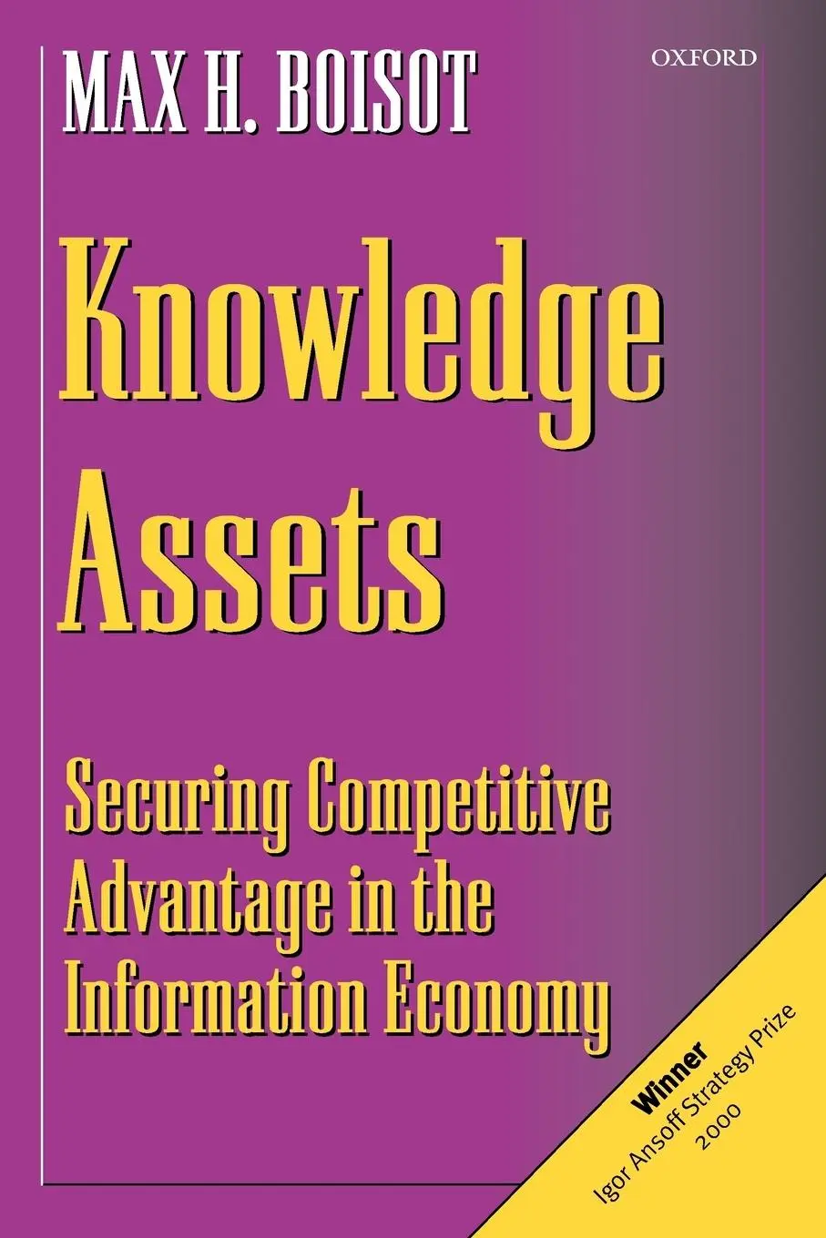 Cover: 9780198296072 | Knowledge Assets | Max H. Boisot | Taschenbuch | Englisch | 1999