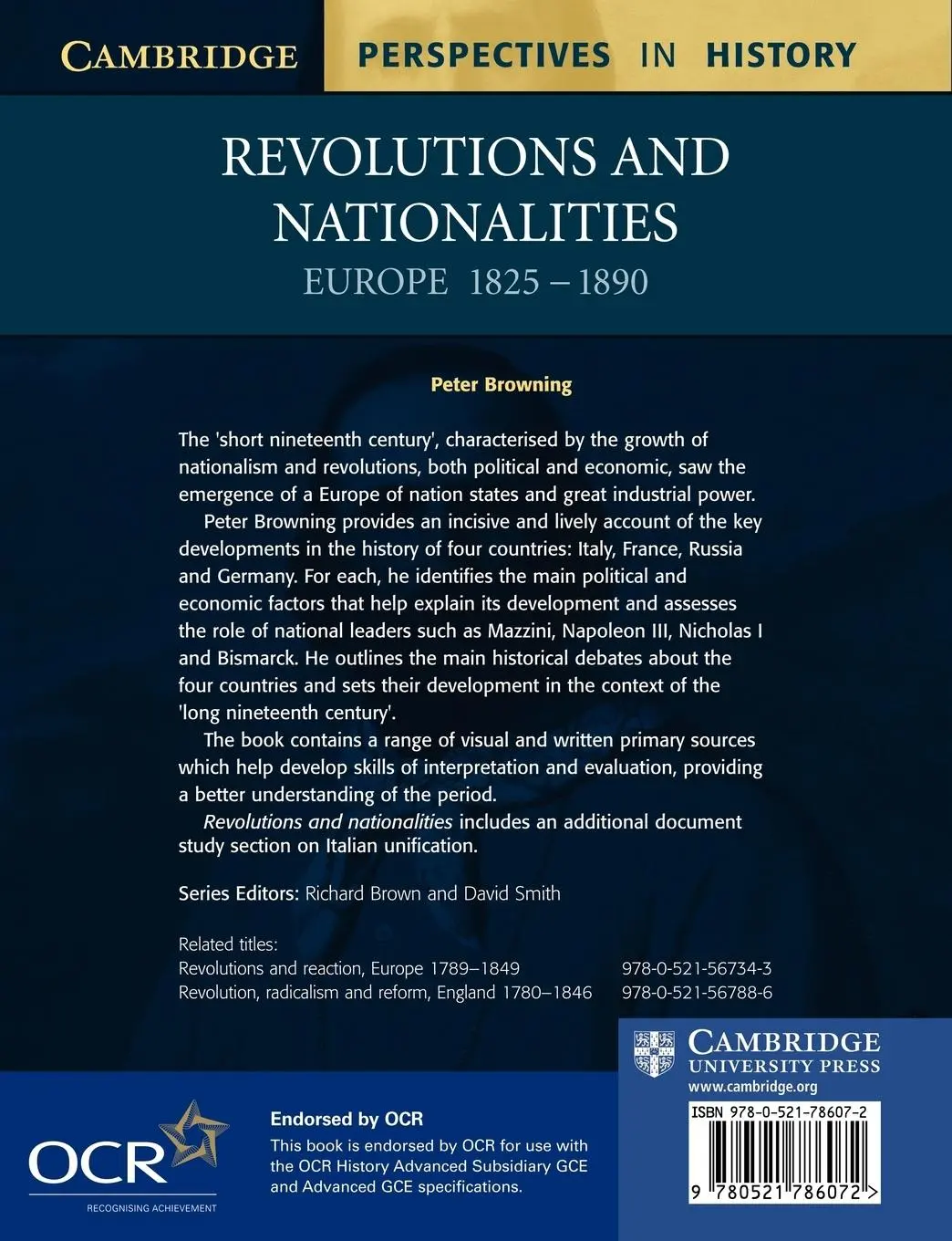 Rückseite: 9780521786072 | Revolutions and Nationalities | Europe 1825-1890 | Peter Browning