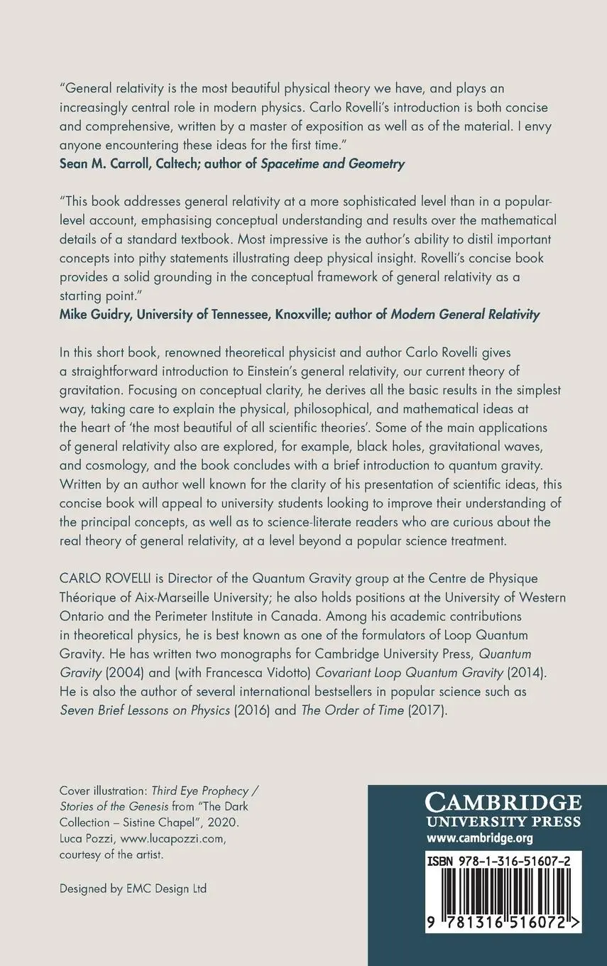 Rückseite: 9781316516072 | General Relativity | The Essentials | Carlo Rovelli | Buch | Gebunden