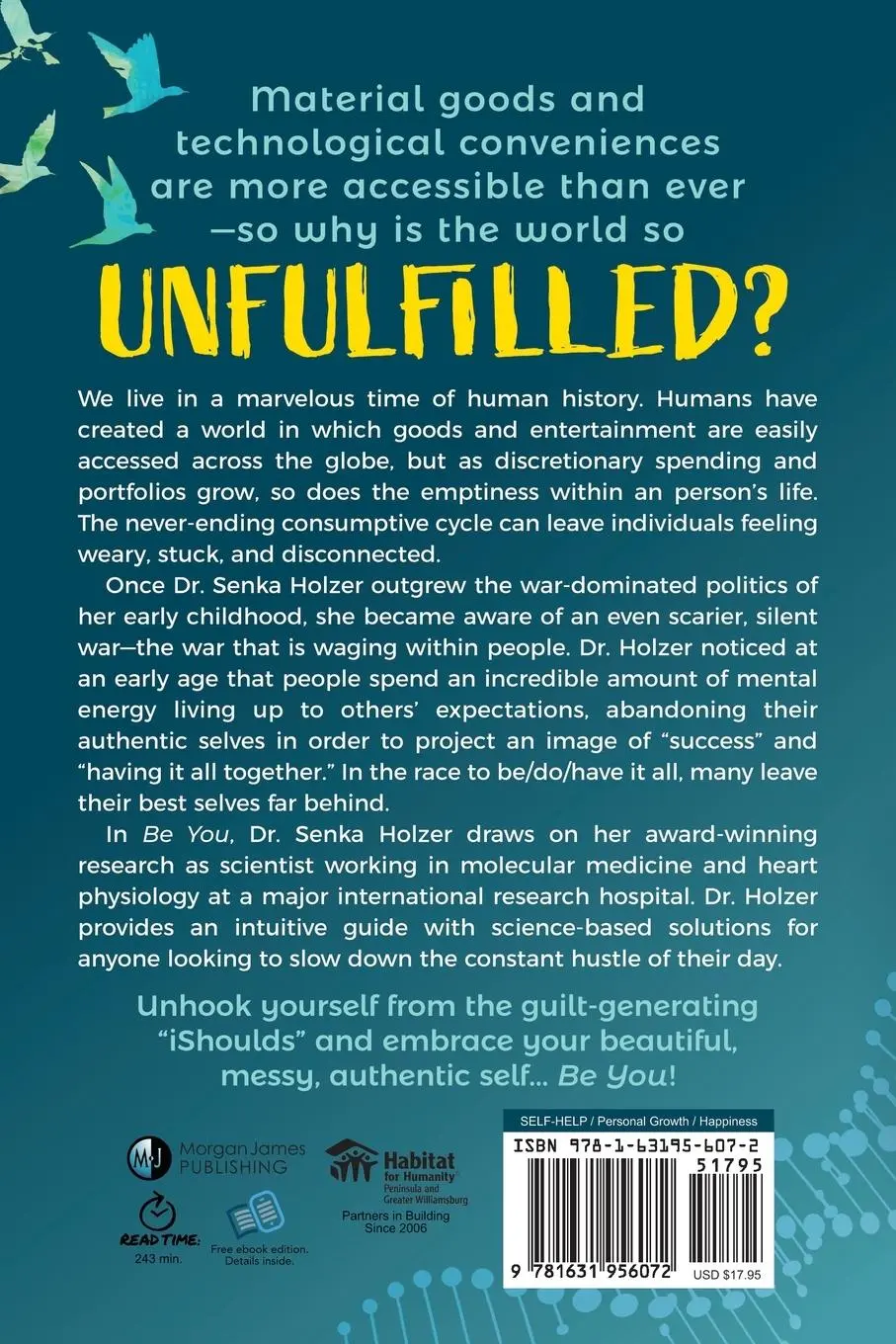 Rückseite: 9781631956072 | Be You | The Science of Becoming the Self You Were Born to Be | Holzer