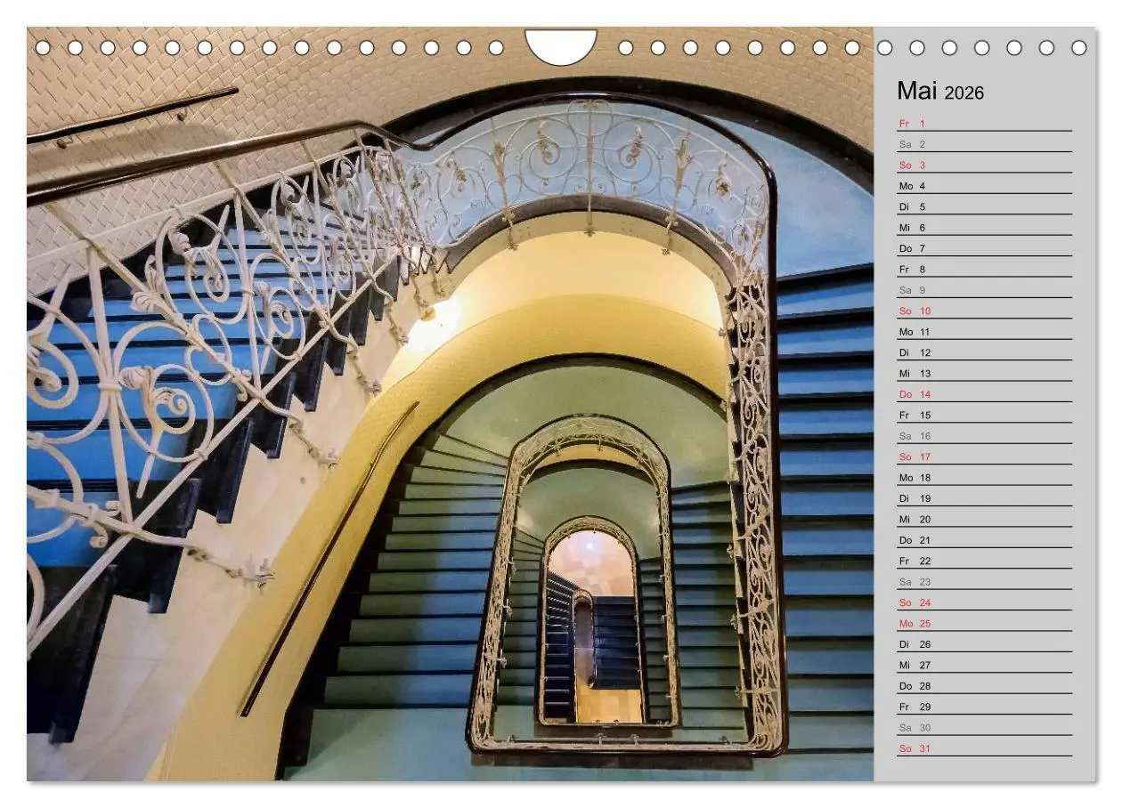 Bild: 9783457996072 | Faszination Treppen (Wandkalender 2026 DIN A4 quer), CALVENDO...