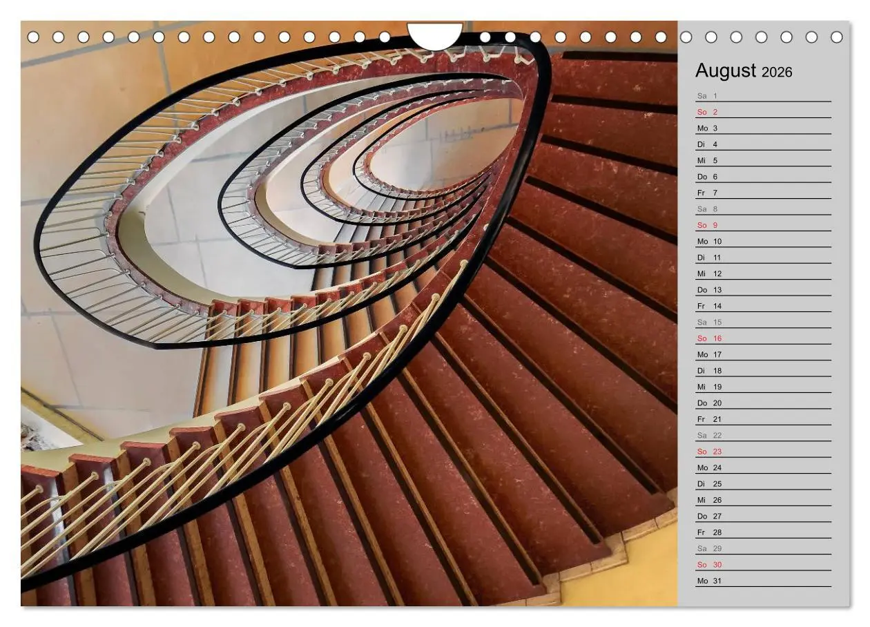 Bild: 9783457996072 | Faszination Treppen (Wandkalender 2026 DIN A4 quer), CALVENDO...