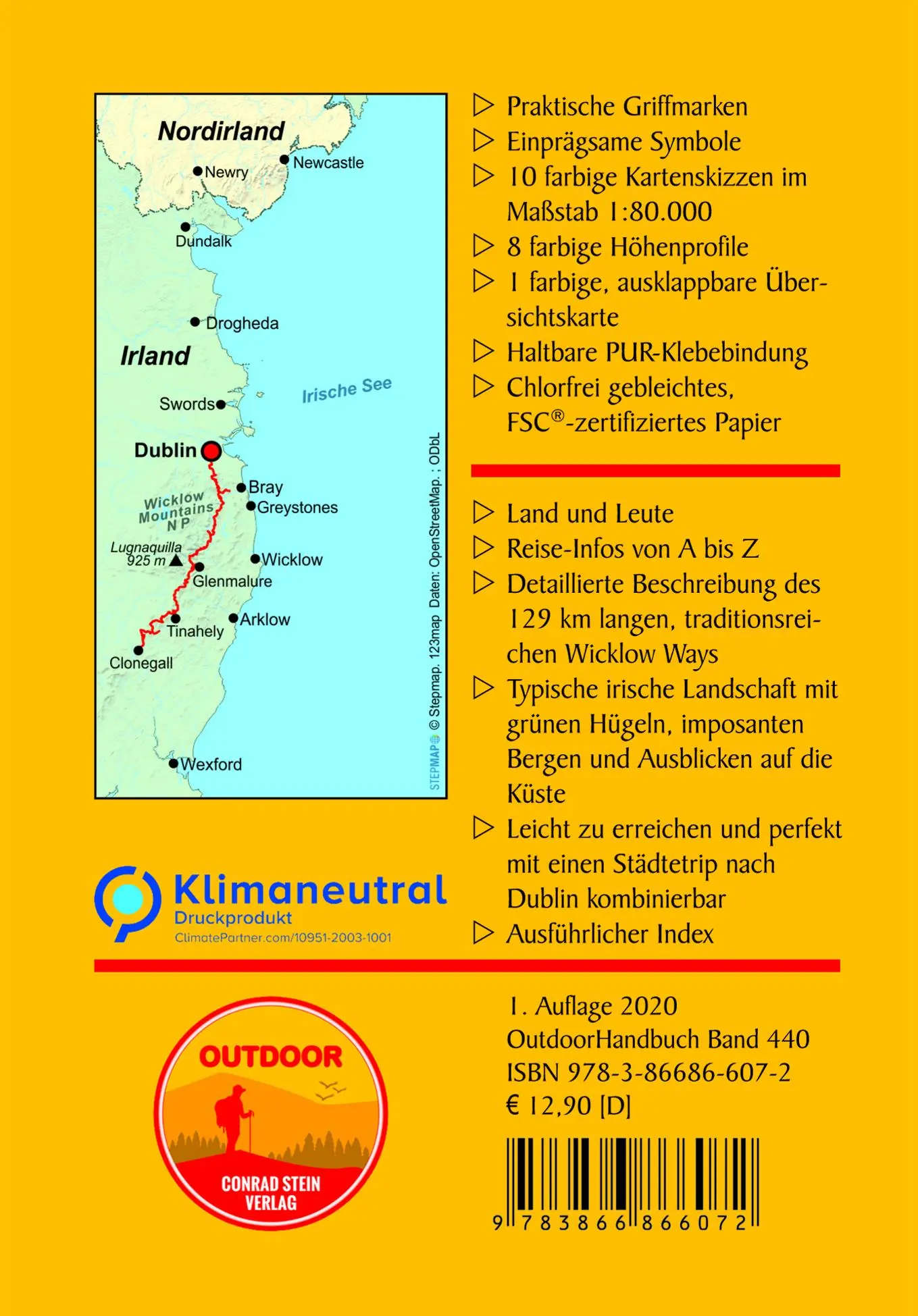 Rückseite: 9783866866072 | Irland: Wicklow Way | Karl-Georg Müller | Taschenbuch | 160 S. | 2020