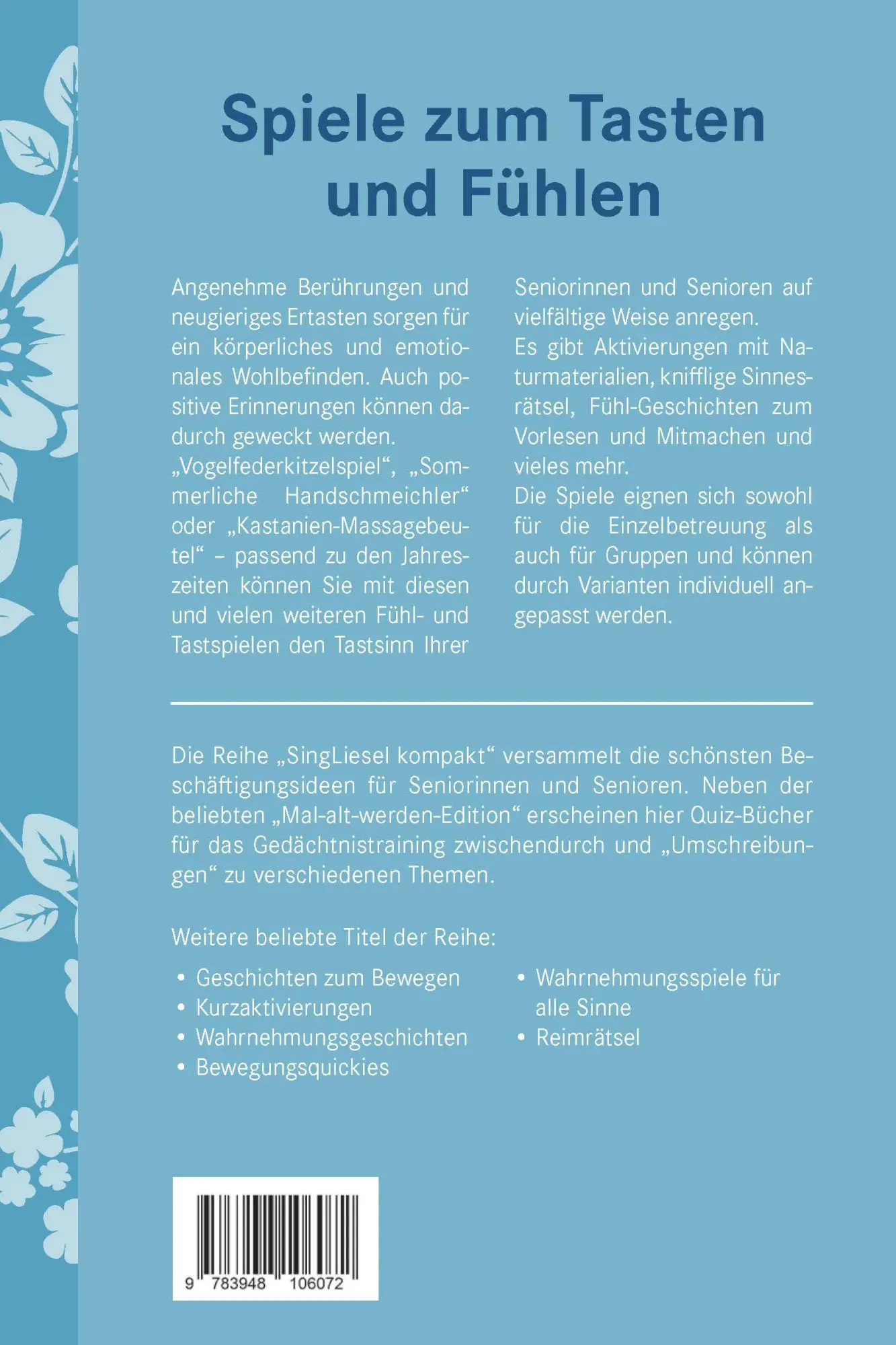 Bild: 9783948106072 | Spiele zum Tasten und Fühlen | Silke Hubrig | Taschenbuch | 80 S.