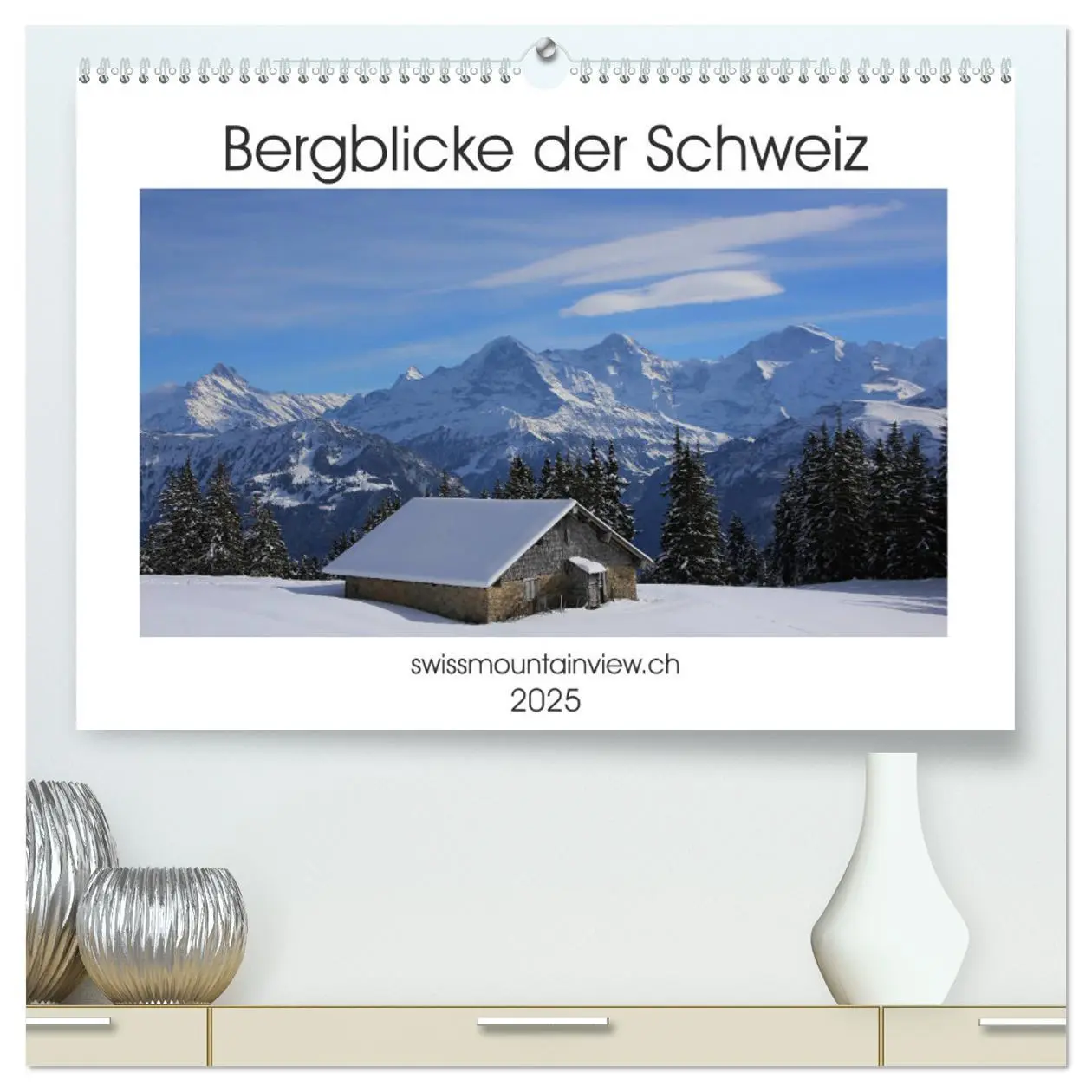 Cover: 9783435346172 | Bergblicke der Schweiz (hochwertiger Premium Wandkalender 2025 DIN...