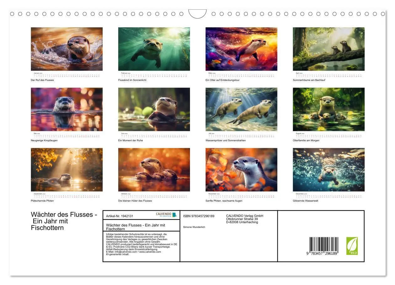 Bild: 9783457296172 | Wächter des Flusses - Ein Jahr mit Fischottern (Wandkalender 2026...