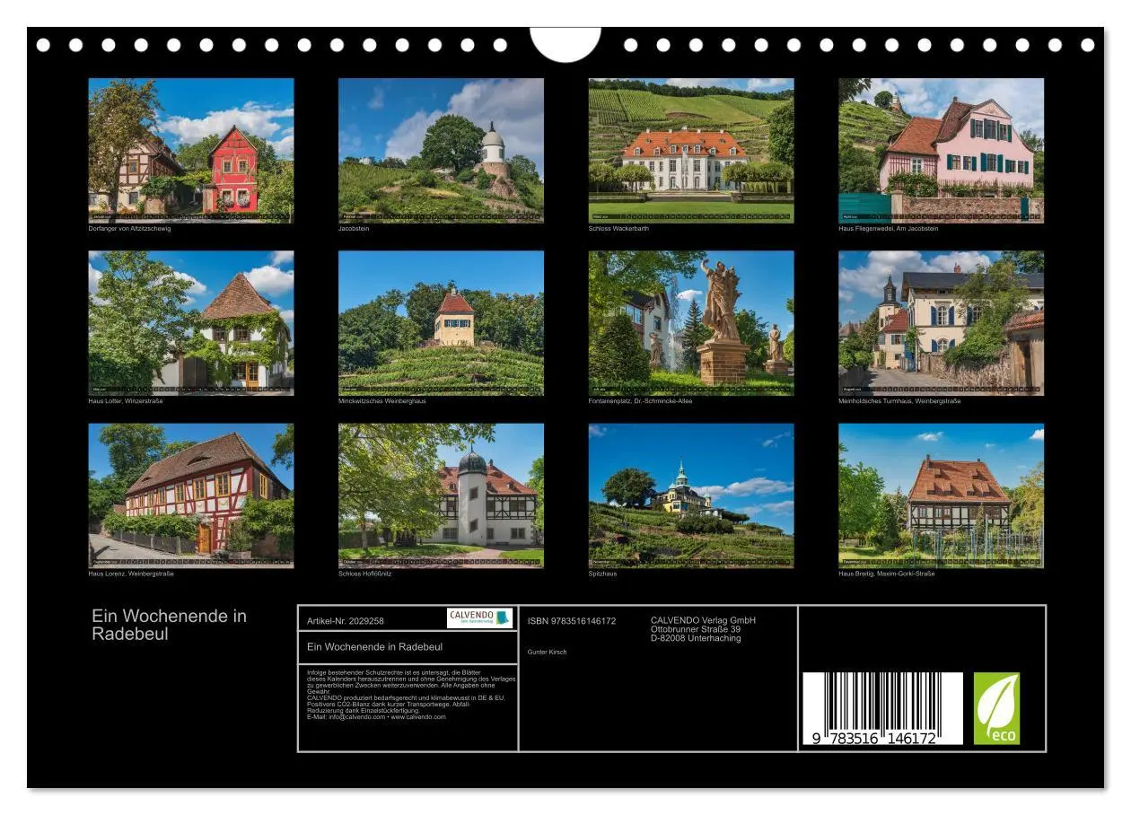 Bild: 9783516146172 | Ein Wochenende in Radebeul (Wandkalender 2026 DIN A4 quer),...