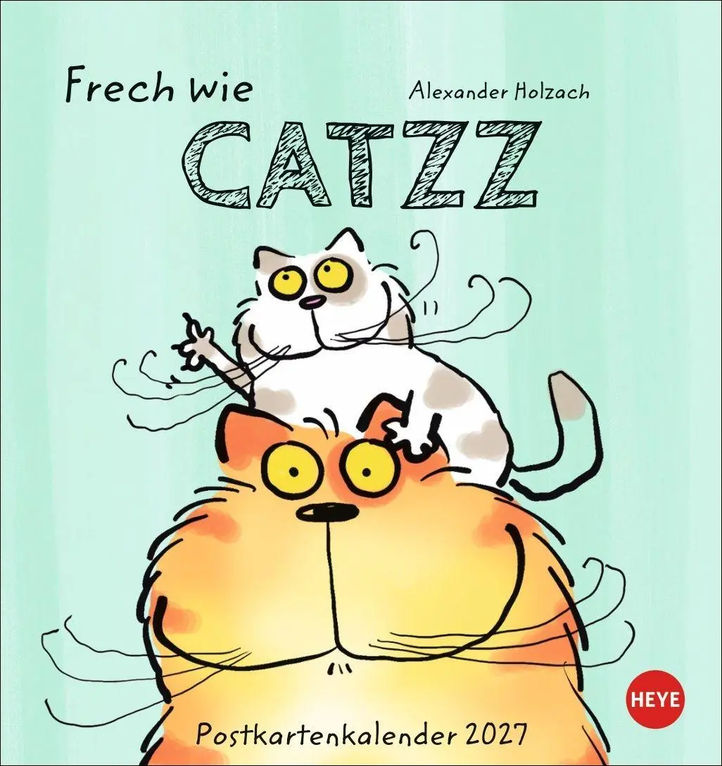 Cover: 9783756416172 | Catzz Postkartenkalender 2027 | Alexander Holzach | Kalender | 13 S.
