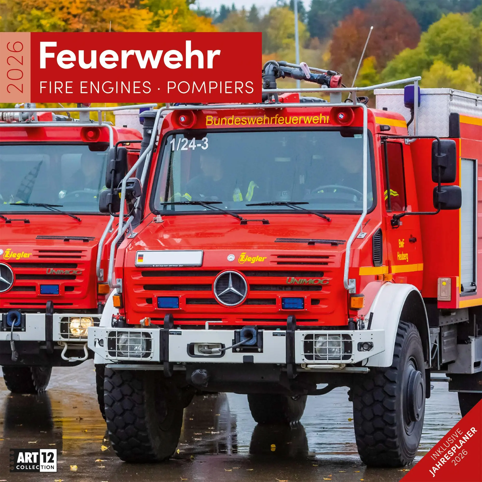 Cover: 9783838446172 | Feuerwehr Kalender 2026 - 30x30 | Ackermann Kunstverlag GmbH | 28 S.