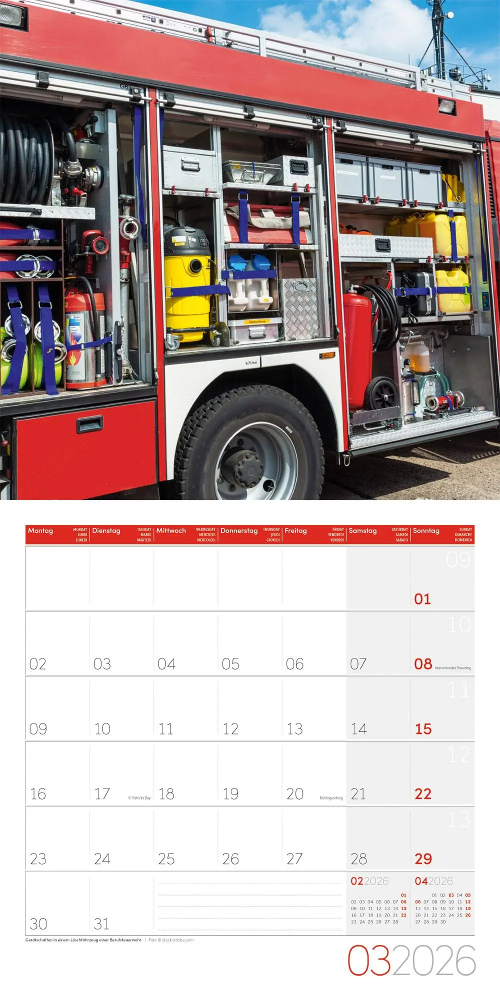 Bild: 9783838446172 | Feuerwehr Broschürenkalender 2026 - 30x30 - Art12 | GmbH | Kalender