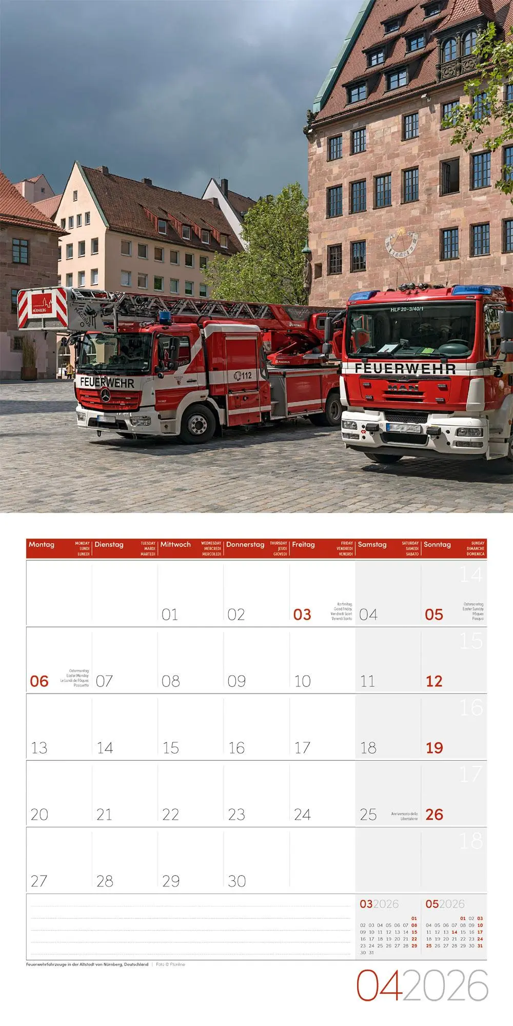 Bild: 9783838446172 | Feuerwehr Broschürenkalender 2026 - 30x30 - Art12 | GmbH | Kalender