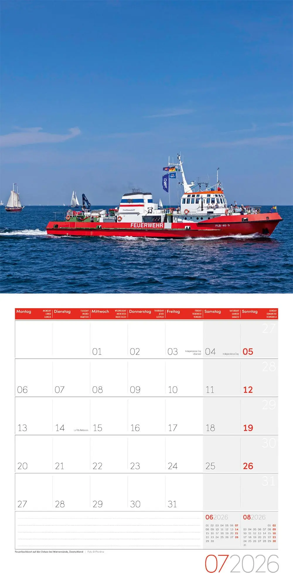 Bild: 9783838446172 | Feuerwehr Broschürenkalender 2026 - 30x30 - Art12 | GmbH | Kalender