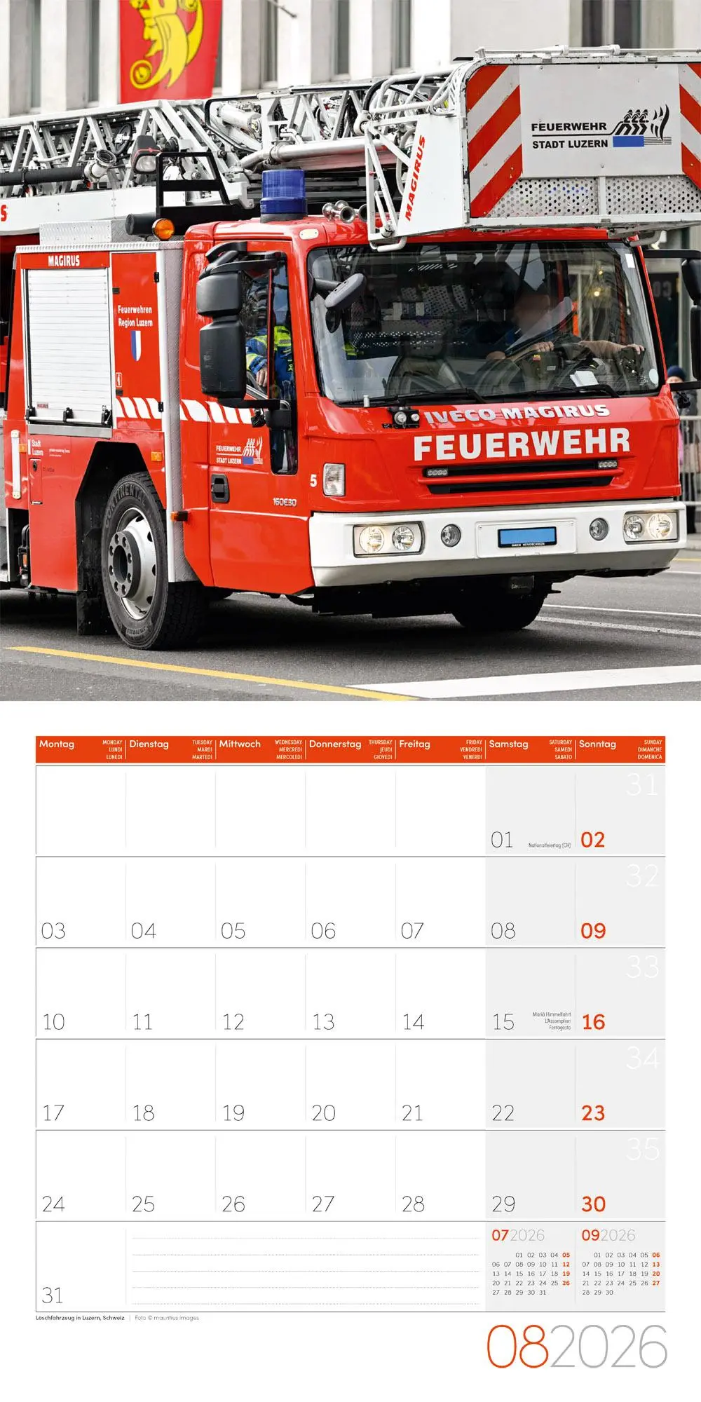 Bild: 9783838446172 | Feuerwehr Broschürenkalender 2026 - 30x30 - Art12 | GmbH | Kalender