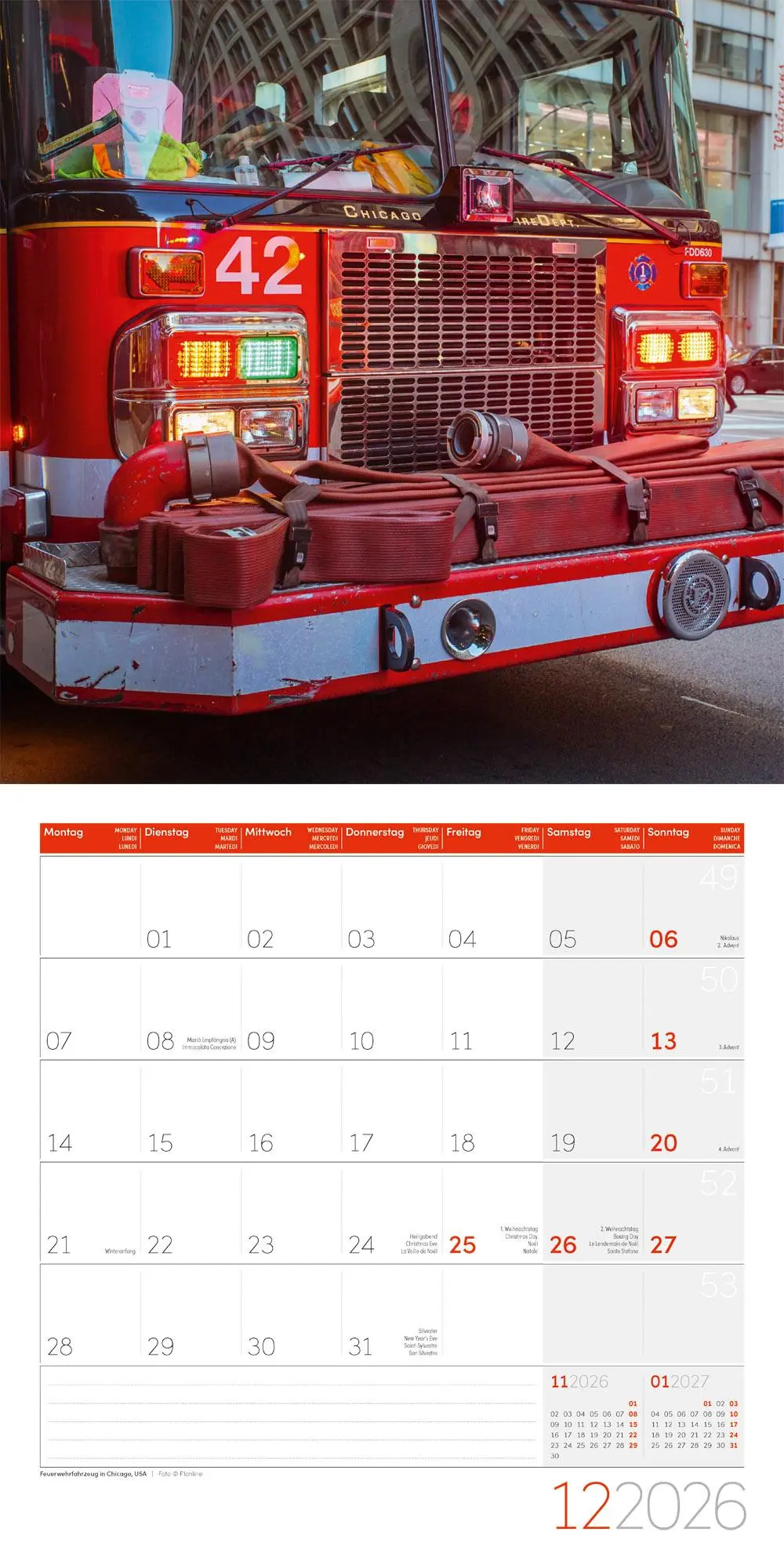 Bild: 9783838446172 | Feuerwehr Broschürenkalender 2026 - 30x30 - Art12 | GmbH | Kalender