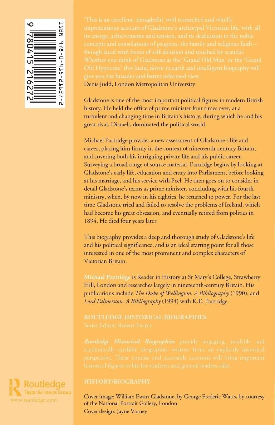Rückseite: 9780415216272 | Gladstone | Michael Partridge | Taschenbuch | Englisch | 2003