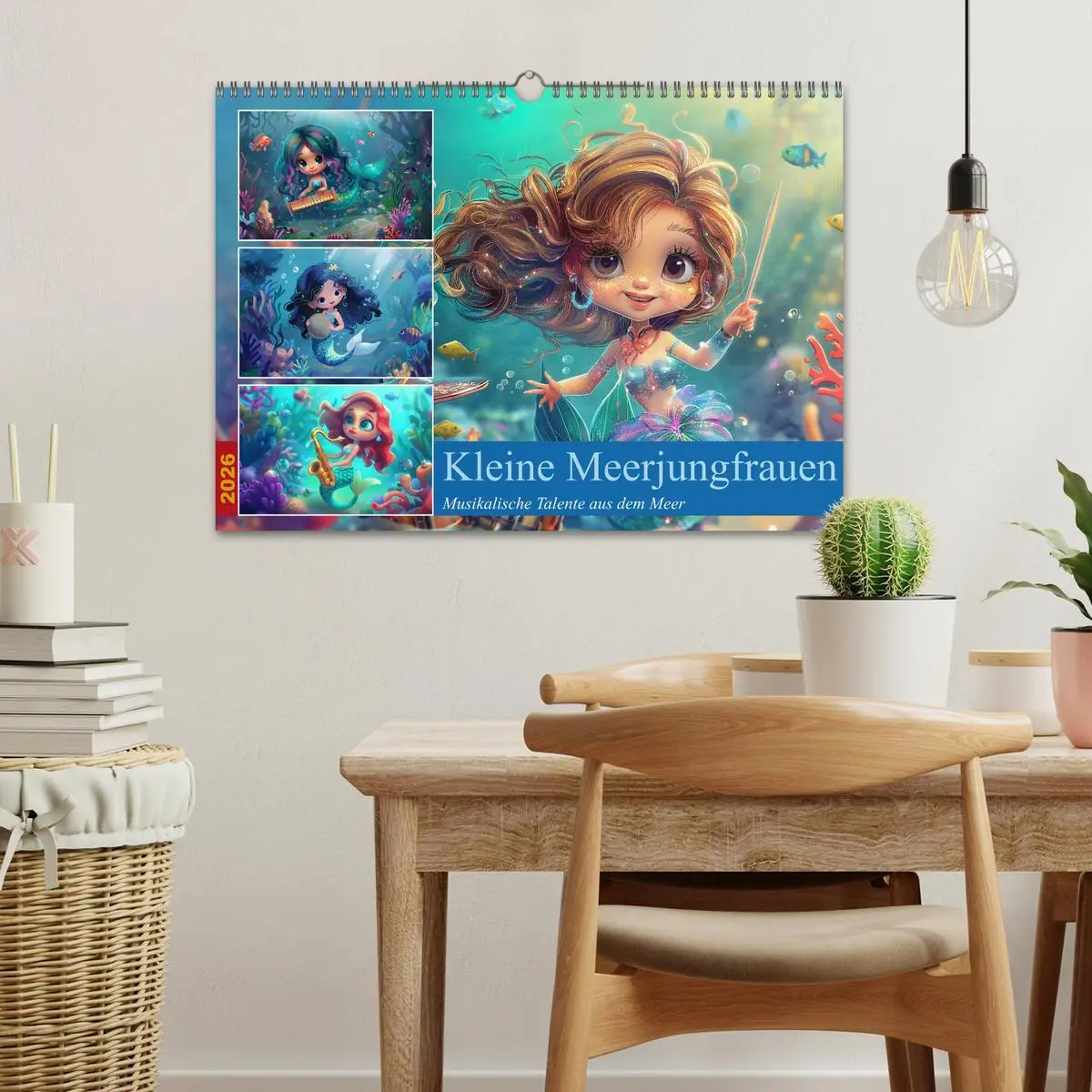 Bild: 9783457426272 | Kleine Meerjungfrauen (Wandkalender 2026 DIN A3 quer), CALVENDO...