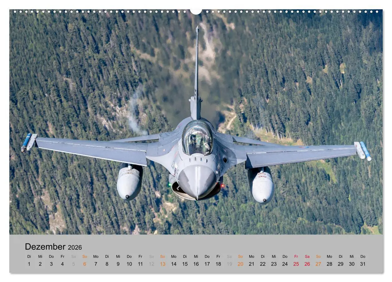 Bild: 9783457596272 | Kampfjet F-16 The Fighting Falcon (Wandkalender 2026 DIN A2 quer),...