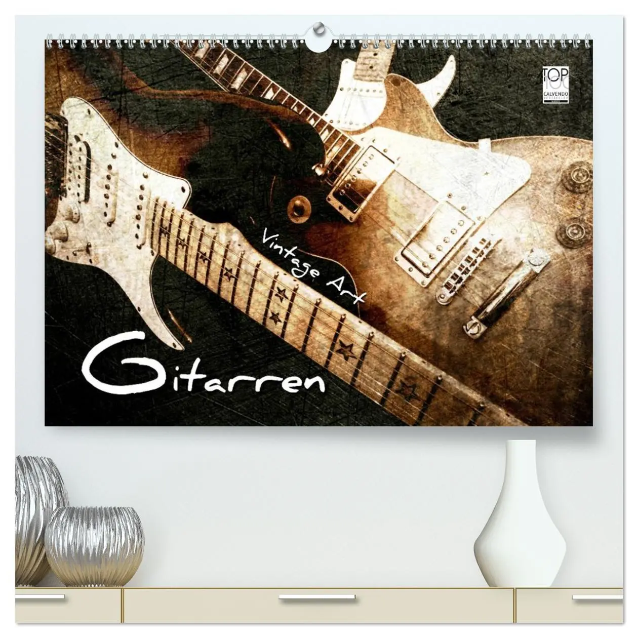 Cover: 9783516136272 | GITARREN Vintage Art (hochwertiger Premium Wandkalender 2026 DIN A2...