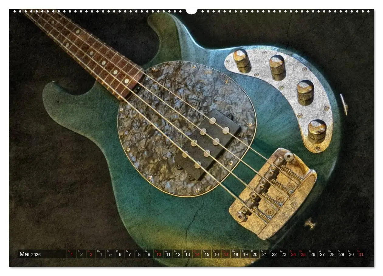 Bild: 9783516136272 | GITARREN Vintage Art (hochwertiger Premium Wandkalender 2026 DIN A2...